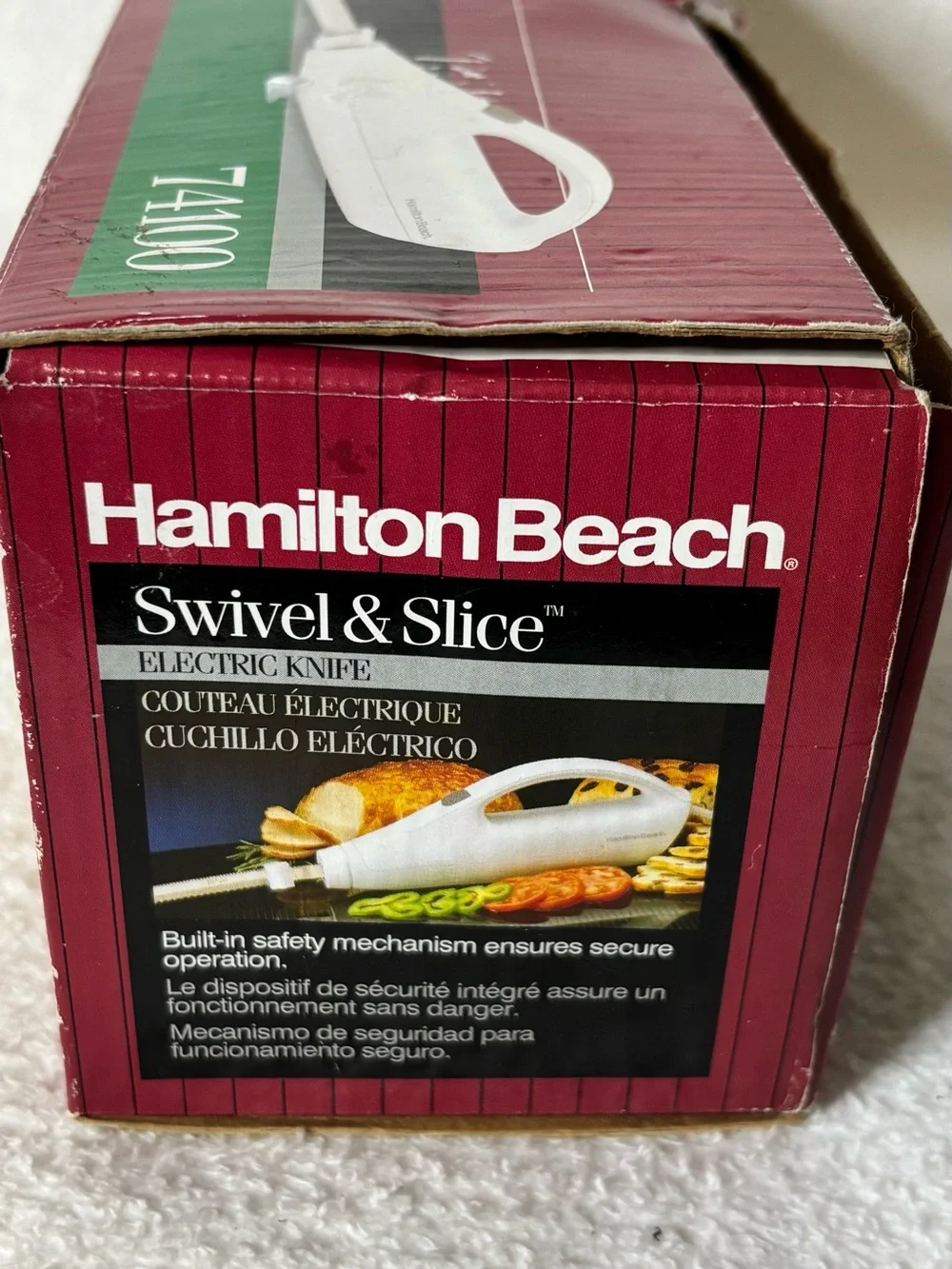 Hamilton Beach White Electric Slicing Knife